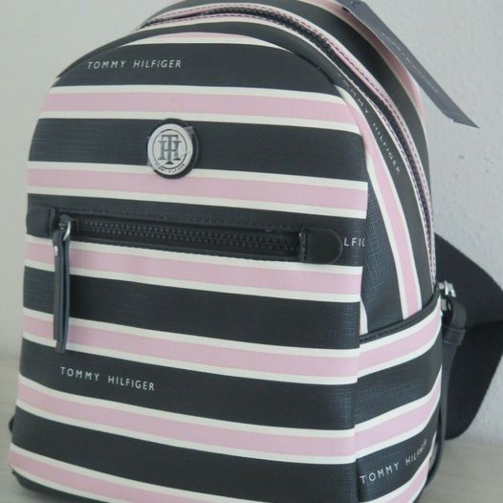 Cute and Trendy Tommy Hilfiger- Small Backpack- Perfect Diaper Bag Alternative